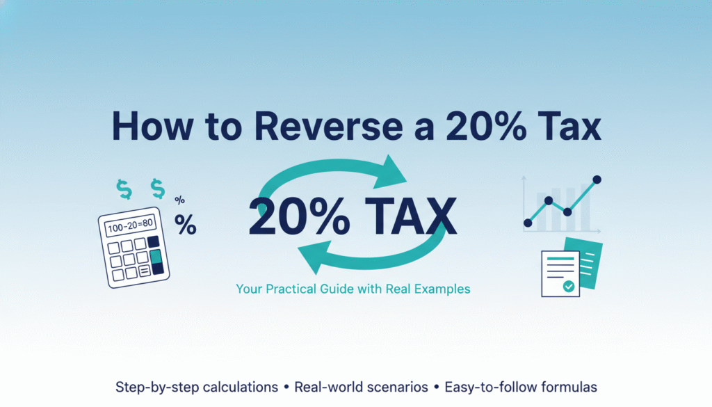 How to Reverse a 20% Tax